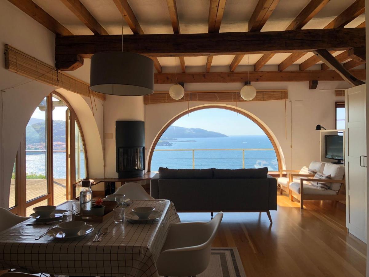 문다카 Adosado En La Costa Con Excelentes Vistas Al Estuario De Urdaibai 빌라 외부 사진