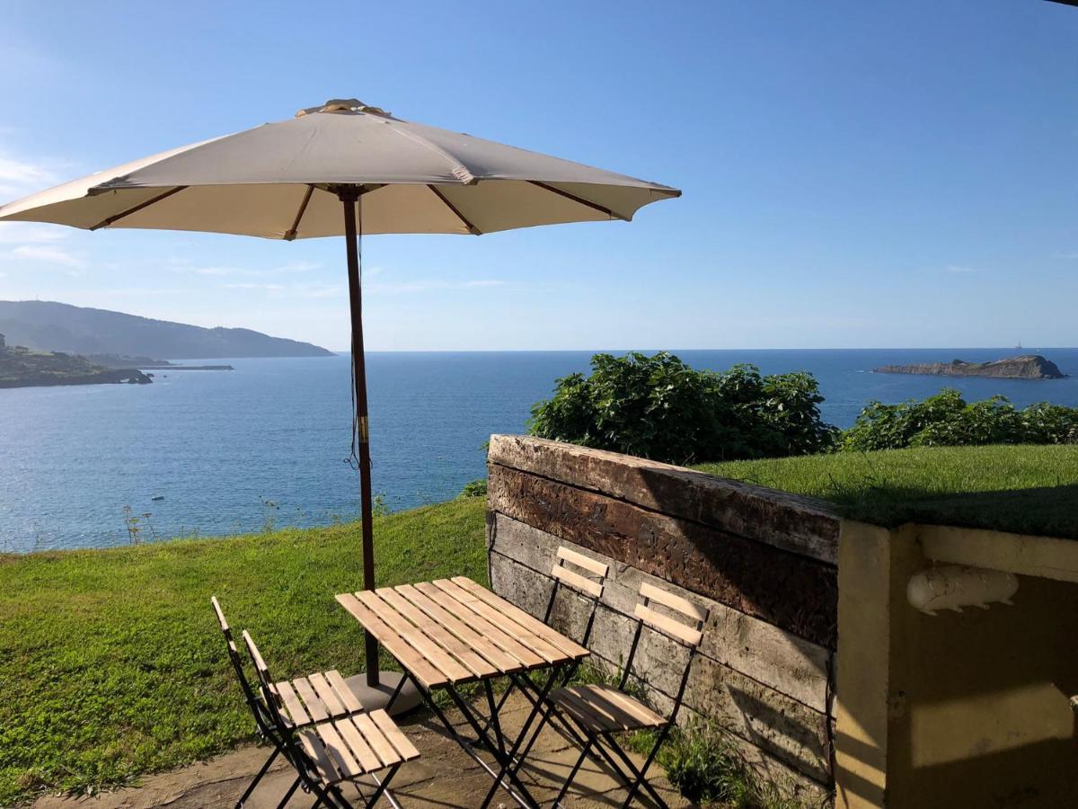 문다카 Adosado En La Costa Con Excelentes Vistas Al Estuario De Urdaibai 빌라 외부 사진