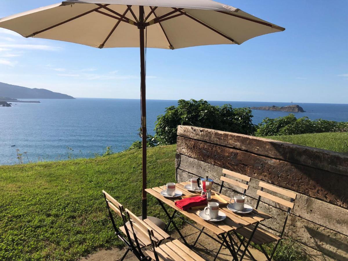 문다카 Adosado En La Costa Con Excelentes Vistas Al Estuario De Urdaibai 빌라 외부 사진